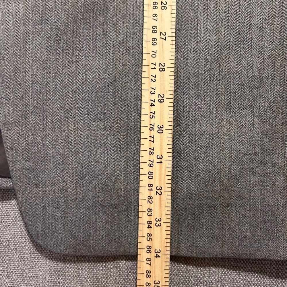 Lauren Ralph Lauren Blazer Mens 46L Grey Herringbone Two Button Sport Coat